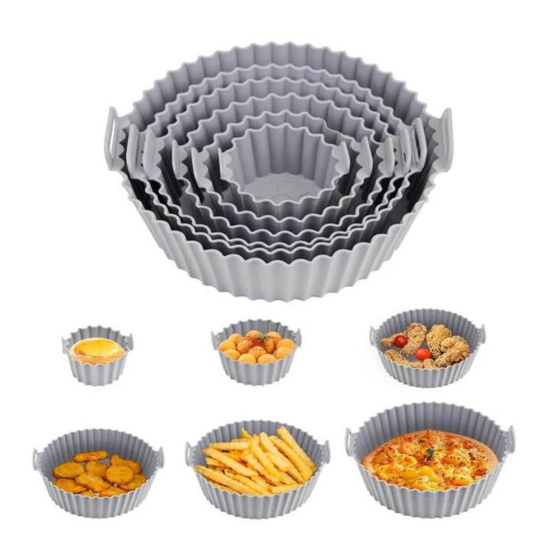 KIT X6 MOLDES DE SILICONA PARA FREIDORA: COMPRA 3 Y LLEVA 6 |     ¡Hoy incluye E-Book de Recetas GRATIS!